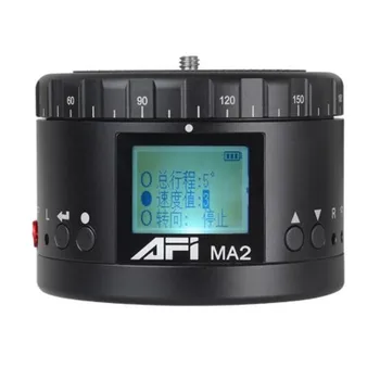 DHL AFI MA2 Mini LED Elektronické 360 Stupňové Otáčanie na intervalové Panorama Statív Hlava pre Gopro ZRKADLOVKY Smartphony
