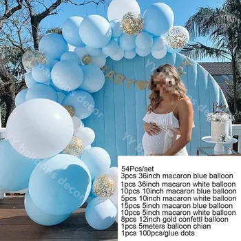 DIY Dieťa Krst Dekorácie Balóny Arch Auta White Blue Gold Globálne Balón Držiak pre Narodeniny, Svadby Baby Sprcha Strana Dodávky