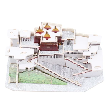 DIY Drevené 3D Puzzle Hračka London Tower Bridge Puzzle 3D Modely Vzdelávacie Hračky pre Deti, Hračky, Stavebné Model