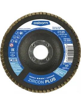 DRONCO 5241104100-ZIRKÓN PLUS brúsny list disk (G-AZ) 115 mm zrno 40 a plochým dnom
