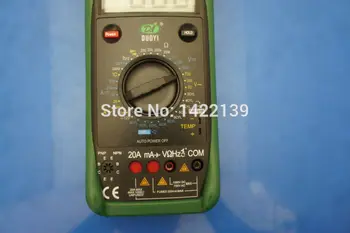 DUOYI DY2201B Automobilový Meter a Batérie Tester Elektrických Nástroj Multimeter