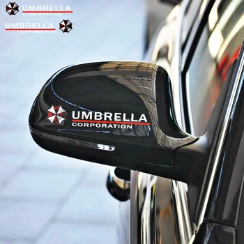 Dawasaru 2X pre Umbrella Corporation, na Spätnom Zrkadle Auta Nálepku Odtlačkový Príslušenstvo Toyota Chevrolet Volkswagen Honda15cm*3 cm