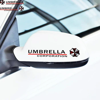Dawasaru 2X pre Umbrella Corporation, na Spätnom Zrkadle Auta Nálepku Odtlačkový Príslušenstvo Toyota Chevrolet Volkswagen Honda15cm*3 cm