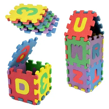 Deti Hračky, Učebné Puzzle Hrať Plaziť Sa Plazí Vankúš Podlahové Puzzle Farebné Alphabets Pre Deti, Pre Dieťa Mat