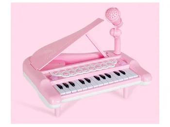 Deti Osvietenie multi funkcia elektronické piano hudobný nástroj môže byť pripojený na mobilný telefón, mikrofón