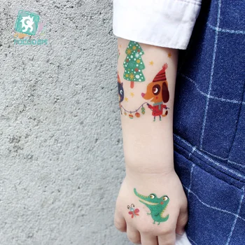 Deti Tetovanie, Dočasné Tetovanie Cartoon Zvierat Falošné Tetovanie Nálepky Nepremokavé Tattoo Art Nepremokavé Dočasné Tetovanie Nálepky