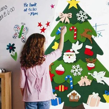 Deti urob si sám Cítil, Ozdoby na Vianočné stromčeky, Dekorácie Detí Nový Rok Darčeky pre 2021 Vianočné Dekorácie Santa Claus Vianočný Strom