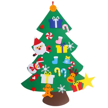 Deti urob si sám Cítil, Vianočný Stromček, Vianočné Dekorácie pre Domov Navidad 2021 Nový Rok Darčeky Santa Claus Vianočný Strom Vianočné Ozdoby