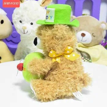 Detské elektrické plyšové hračky medveď môže spievať a zavolať simulácia elektronických stroj baby doll