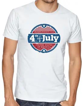 Deň nezávislosti 4. júla Spojených štátov Amerických Nové Módne Muži/Men Značku Oblečenia Lete Hip Hop Fitness T Shirt Design