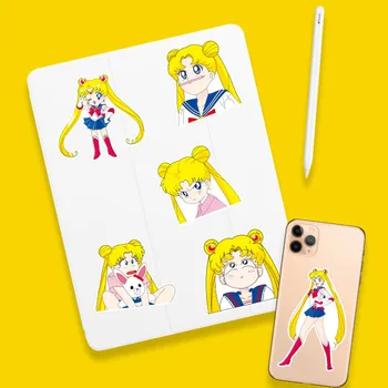 Dievčatá Lugguage Nálepky 16Pcs/Set Notebook Nálepky Anime Obtlačky Sailor Moon Pegatinas Chladnička Skateboard Miestnosti Zdobia Nepremokavé