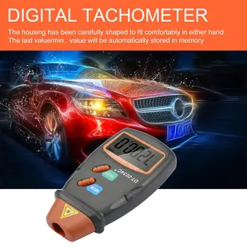 Digitálne Laserové Foto Tachometra bezkontaktné RPM Tach Digitálne Laserové Tachometer Rýchlomer Rýchlosť, Rozchod Motora