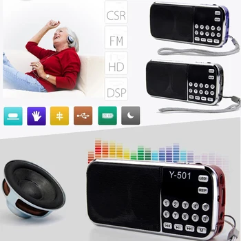 Digitálne Sníma Starších Prenosné Plug-in Karty Malé Reproduktory Rádio Stereo Hudobný Prehrávač MP3, LCD displej, FM Rádio