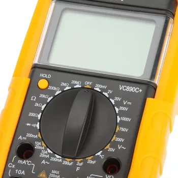 Digitálny Multimeter DMM Ammeter Voltmeter Ohmmeter W/ Kapacita Teplota Test Vici VICHY VC890C Digitálny Multimeter