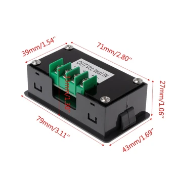 Digitálny Multimeter Poplatok-Vybíjania Batérie Tester, LCD Farebný Displej Voltmeter Ammeter DC 0-90V 0-20A Volt Amp Meter