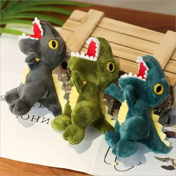 Dinosaurov plyšové hračky hobby kreatív cartoon Tyrannosaurus taška bábika deti krúžok na narodeniny, Vianoce, darček taška prívesok