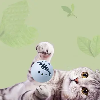 DishyKooker Svetelný Mint Bell Gule Interaktívne Logická Hračka pre domáce Mačky Dodávky