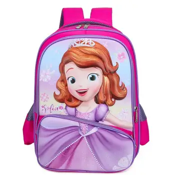 Disney roztomilý sofia detí, školské tašky dievčatá princezná Schoolbags Primárne cartoon školský batoh detský školský batoh