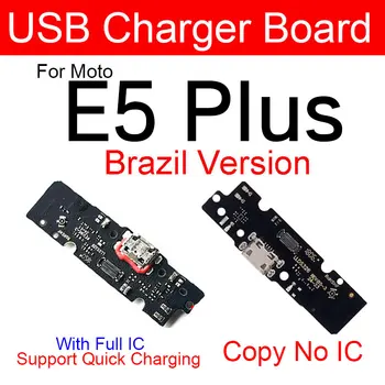 Dock Konektor Mic Nabíjačku USB Nabíjací Port Flex Kábel Doska Pre Motorola Moto E5 Plus E5 Hrať E6 Plus E6 Hrať E6s E7 Plus