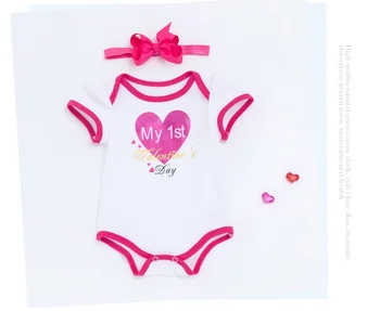 DollMai 2018 nové silikónové znovuzrodené dieťa dievčatá bábiky oblečenie lístkového šaty s hlavovým oblúkom vyhovovali 50-55 cm bábiky dieťa narodeninám