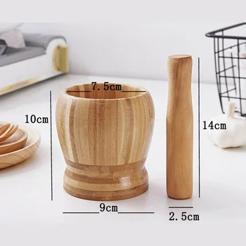 Domov DIY dao cesnak nanzhu cesnak kuchynský hrniec malta syn nástroje ručné kašou cesnak a Bambusové nástroj frajera