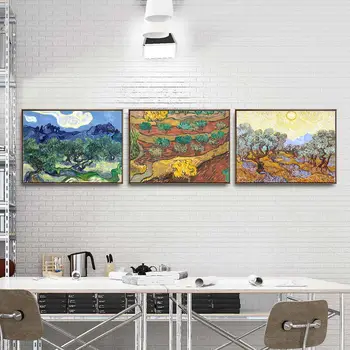 Domáce Dekorácie Umeleckých obrazov na Stenu Vzad Obývacia Izba Plagát, Tlač na Plátne Obrazy Netherlandish Vincent van Gogh Olivový
