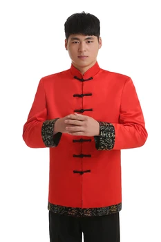 Doprava zadarmo, Dlhý Rukáv Tang vyhovovali Čínske Tradičné oblečenie nosiť mandarin golier čínsky bunda Top ropa čína