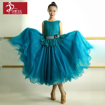Dospelých Moderné Šaty, Kostýmy GB487 Ballroom Dance sukne, ŠATY, Tanec Výkon Jednotnej