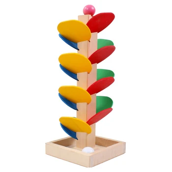 Drevené Strom Mramor Ball Spustiť Skladbu Hra Vzdelávacie hračka Bloky, Baby, Deti, Deti Inteligencie Skoro Vzdelávacie Hračka L0264