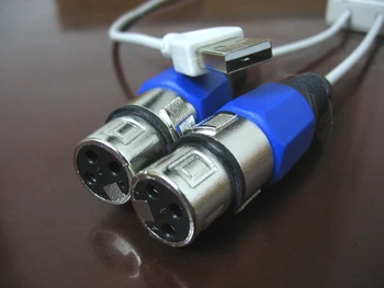 Druhý USB Port Konektor DMX512 Softvéru pre Počítač Radič/štádiu Svetla/svetlomet /LED Konzoly