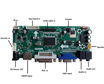 Držiak pre LTM170EU-L32 Radič rada DVI VGA Monitor Obrazovky 30pin Ovládač, HDMI DIY M. NT68676 17