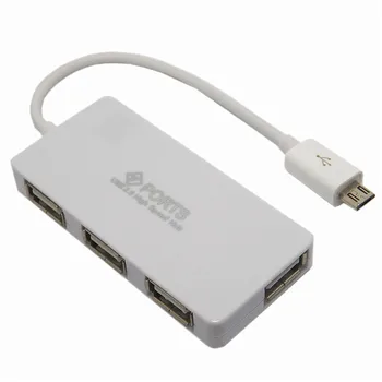 Dual Micro USB OTG Hub Hostiteľský Adaptér Kábel pre Galaxy Tab3 S4 S5 S3