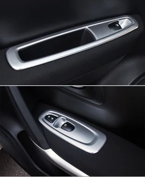 Dvere Auta Sa Okno Výťah, Panel Pokrýva Výbava Chróm Styling Interiérové Dekorácie-Nálepky Na Renault Kadjar 2016 2017 2018 C595