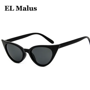 [EL Malus]Cat Eye vintage Značky Dizajnér slnečné Okuliare Ženy Slnečné Okuliare Žena Matné Čierne Okuliare Outdoor Jazdy Oculos SG018