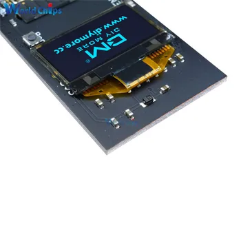 ESP8266 ESP-32 CP2102 WiFi Bluetooth Vývoj Doska Modul S 18650 Batérie Držiak 0.96 Palcový OLED Displej Biela/Modrá/Žltá