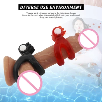 EXVOID Kohút Vibračný Krúžok Sexuálne Hračky pre Páry Sex Shop Odkladu Ejacualtion Penis Dvojitý Krúžok Vibrátor Stimuláciu Klitorisu