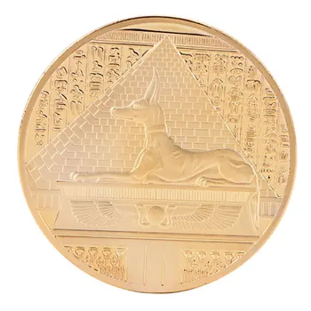 Egypt Smrti Chránič Anubis Mince Kópiu Pozlátené Mince Egyptský Boh Smrti Pamätné Mince Kolekcie Darček