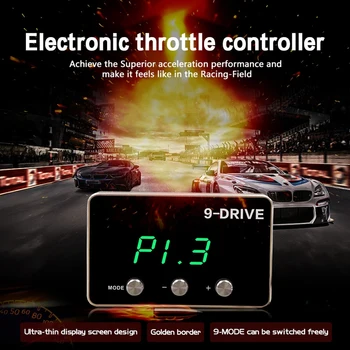 Elektronické Plyn Radič 9 REŽIM Smart Jazdy Pedál Akcelerátora Úsporných pre Ford F150 Mustang 2011-2019