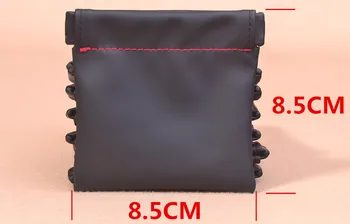 Elistooop Vodotesné Slúchadlá Bag Anti-prach Námestie PU Kožené Účtovná Prenosné Puzdro pre Slúchadlá, USB Kábel