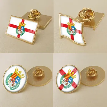 Erbom Teruel Provincii Španielsku Vlajku Preklopke Kolíky/Broochs/Odznaky