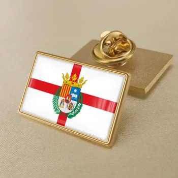 Erbom Teruel Provincii Španielsku Vlajku Preklopke Kolíky/Broochs/Odznaky