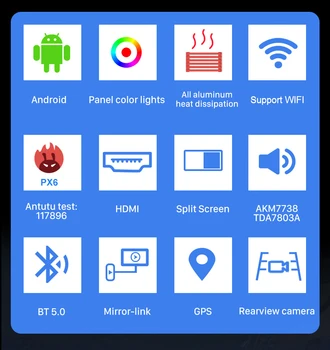 Eunavi Android 10 systém, autorádio, stereo multimediálny prehrávač pre Hyundai elantra rokov 2011-2016 2 din headunit GPS TDA7851 4G 64GB