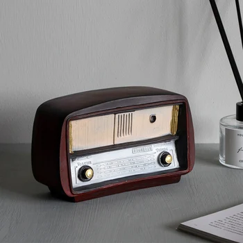 Európa štýl Živice Rádio Model Retro Nostalgické Ozdoby Retro Rádio Plavidlá, Bar Domova Príslušenstvo Darček Imitácia Antického