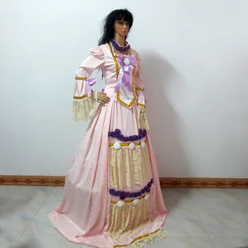 Európska Kráľovský Dvor Šaty Viktoriánskej Kostým Roccoo Loptu Cosplay Kostým Vintage Kráľovná Lolita Kostým Prispôsobiť Akejkoľvek Veľkosti