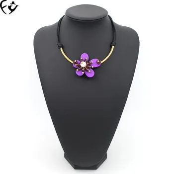 Európsky a Americký vogue je čisto manuálne České milostné city je krátky odsek kvet elegantný náhrdelník FY18121202
