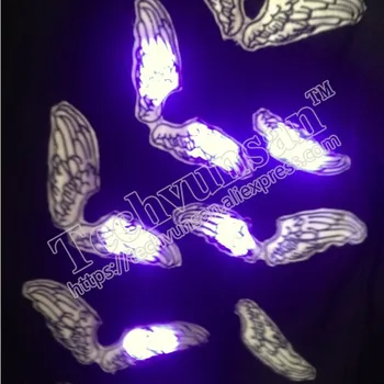 Fashion LED dotykový ťuknite T - shirt oblečenie, okrúhly golier, krátke rukávy pár