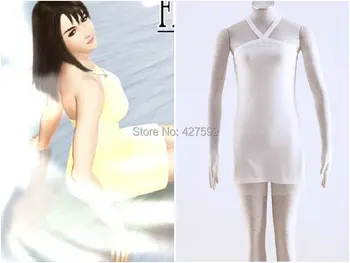 Final Fantasy VIII 8 Rinou Biele Šaty Cosplay Kostým