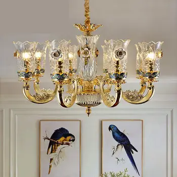 Francúzsky Murano Skla Luster obývacia izba, jedáleň, krištáľové lustre spálňa lampa villa Svadobné Dekorácie osvetlenie