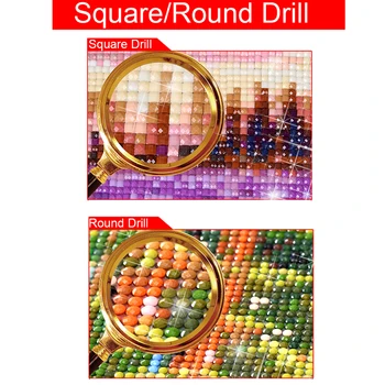 Full Round-Diamond 5D DIY Diamond Maľovanie Výšivky Cross stitch Dve dievčatá hrajú Drahokamu Mozaiky Maľba Dekorácií Dary