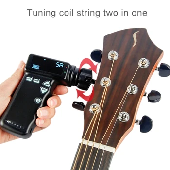 Gitara Winder Prenosné Guitar Tuner Elektrické Winder Hudobný Nástroj Smart String String Winder Gitara Automatické Opravy Equipm